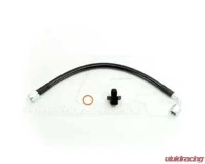 Powerhouse Racing Power Steering Cooler Delete Black-Covered Stainless Line Right Hand Drive - PHR 01013001.BK.RHD